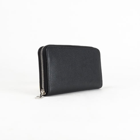 Cartera largo de piel Celia negro