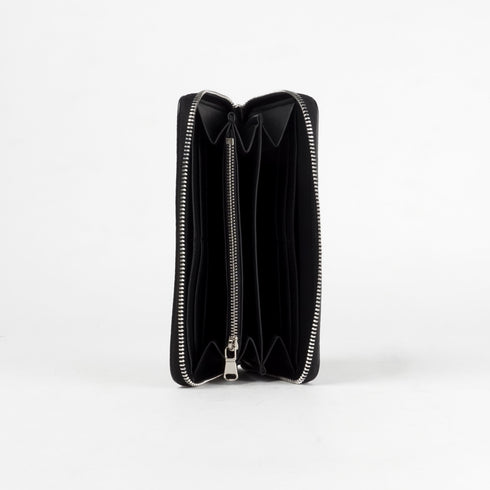 Cartera largo de piel Celia negro