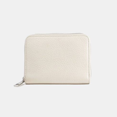 Monedero de piel Cercy Beige