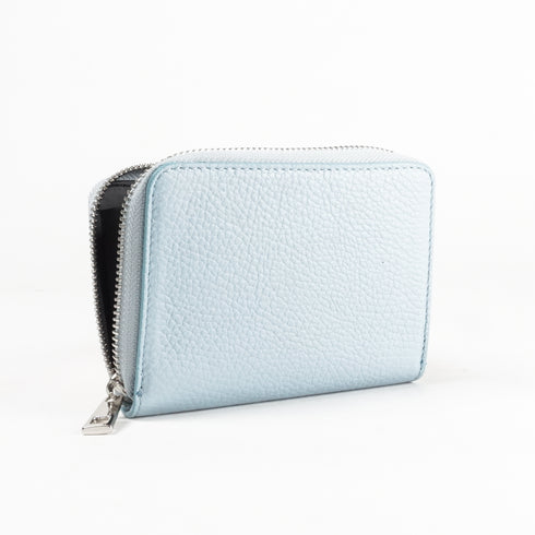 Monedero de piel Cercy celeste