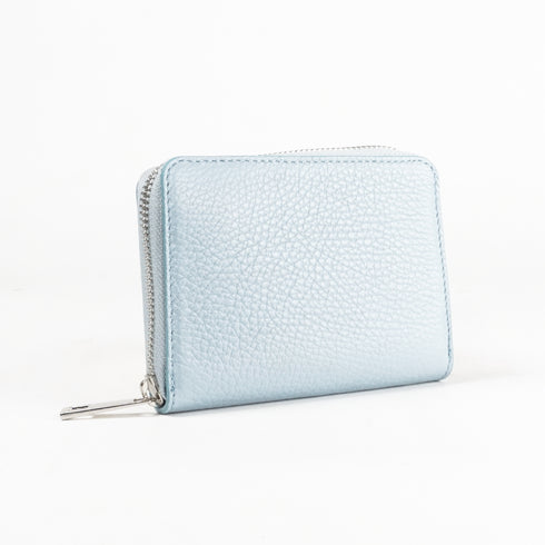 Monedero de piel Cercy celeste