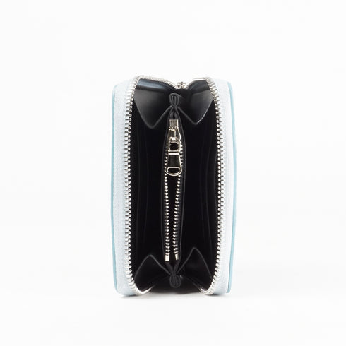 Monedero de piel Cercy celeste