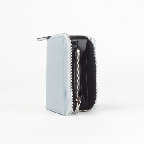 Monedero de piel Cercy celeste