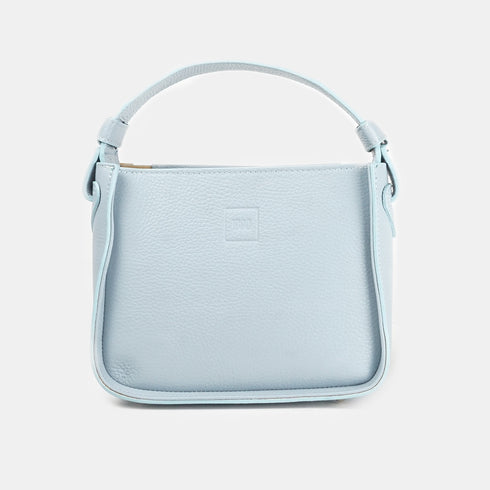 Bolso de mano de piel para mujer Pandorín celeste