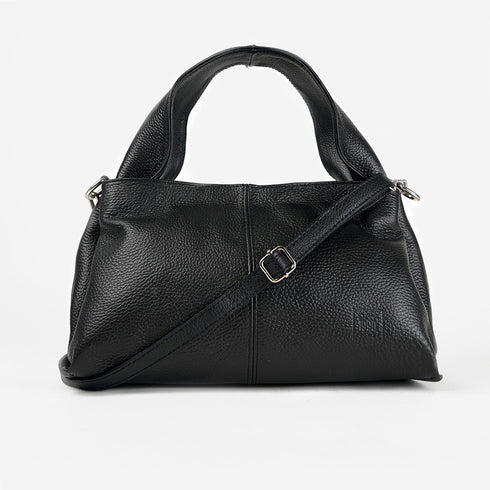 Bolso de mano mujer de piel negro Areca