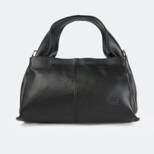 Bolso de mano mujer de piel negro Areca