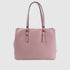 Bolso shopper tote de piel rosa Hayley