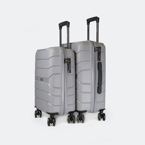 Maleta de cabina de XS/S 10kg 50cm/55cm de Polipropileno Steven Gris