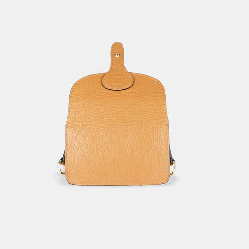 Bolso de bandolera porta móvil de piel Pili Marrón