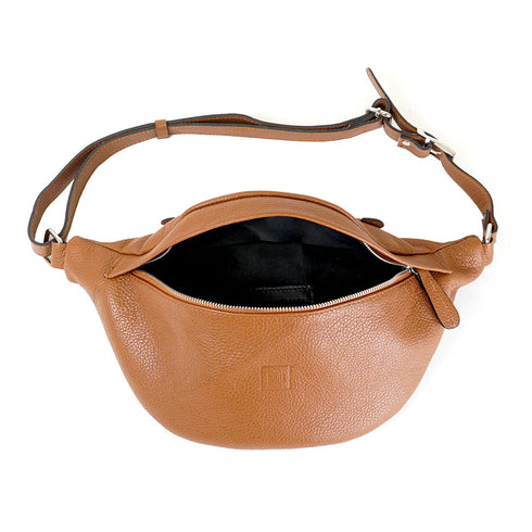 Riñonera de Hombre Piel Marrón Asher