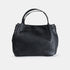 Bolso de mano de piel estilo saco para mujer negro Stefy