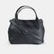 Bolso de mano de piel estilo saco para mujer negro Stefy