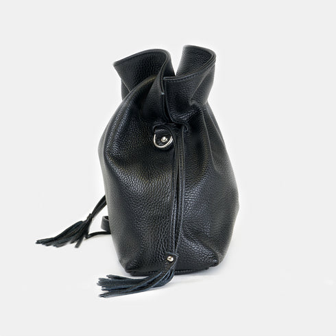 Bolso de bandolera de piel para mujer Acacias Negro