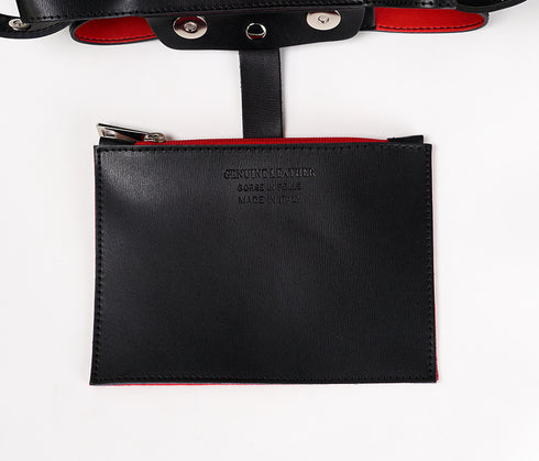 Bolso Hobo de Piel Negro para Mujer - Leticia