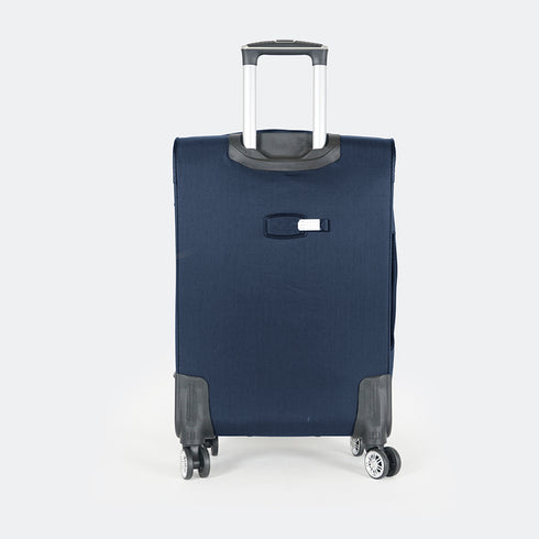 Maleta de viaje blanda extensible 56cm/66cm/76cm/86cm, 10kg/15kg/20kg/23kg, de tela poliéster Pissa Azul