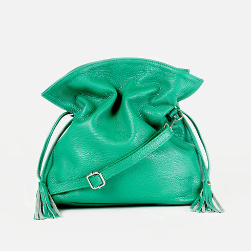 Bolso de bandolera de piel para mujer Acacias Verde