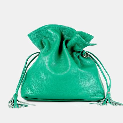 Bolso de bandolera de piel para mujer Acacias Verde